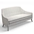 Elegant Margaret 210 Sofa 3D model small image 5