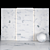 Elegant Borghini White Marble: Versatile Textured Tiles 3D model small image 3