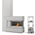 Elegant Fireplace with Stylish Set 3D model small image 5