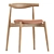 Sleek CH20 Elbow Chair by Carl Hansen 3D model small image 3