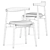 Sleek CH20 Elbow Chair by Carl Hansen 3D model small image 10