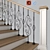 Modern Steel Staircase Design 3D model small image 2