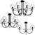 Elegant Ilona Chandeliers Set 3D model small image 1