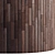 Striped Wood Light Panels: PBR 4K, 2 Mats 3D model small image 4