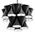 Elegant Legato 2-Tier Chandelier 3D model small image 1