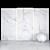 Elegant Borghini White Marble Tiles 3D model small image 2