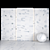 Elegant Borghini White Marble Tiles 3D model small image 3