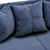 Elegant Shebi Blue Velvet Sofa 3D model small image 3