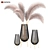 Elegant Feathers Stand Set 3D model small image 1