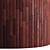 Striped Wood Light Panels: PBR 4K 2 Mats 3D model small image 4