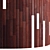 Striped Wood Light Panels: PBR 4K 2 Mats 3D model small image 5