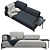 Contemporary Modern Sofa 3D model small image 2