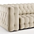 Elegant Modern D Sofa 3D model small image 2