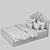 Elegant Carriage Coupler Bed 3D model small image 4