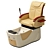 Luxury La Lili 5 Pedicure Chair 3D model small image 1