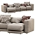 Modern Lewis Sofa: Montauksofa Excellence 3D model small image 1