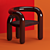 Cozy Neotenic Lounge Chair 3D model small image 5