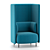 Elegant Buddy Hub Armchair 3D model small image 1