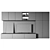 Modern Gray TV Wall Unit 3D model small image 3