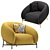 Cider Edition CURL: Sleek and Stylish Armchair 3D model small image 2