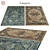 Polys: 3 888 Vets: 4 004 - Vibrant Rug Collection 3D model small image 1