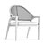 Sleek Armrest Horizon Chair 3D model small image 4