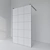 Stylish Black Shower Partition 3D model small image 2