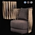 Modern Fabric Sofa Set 3D model small image 1