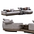 Luxury 2021 Sofa Connery by Minotti 3D model small image 2