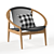 Elegant Frida Lounge Chair: Stylish Comfort for Any Space 3D model small image 1