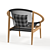 Elegant Frida Lounge Chair: Stylish Comfort for Any Space 3D model small image 3