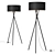 Romi Amsterdam Hampton: Elegant Height Adjustable Floor Lamp 3D model small image 1