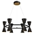 Elegant Houston Chandelier 3D model small image 1