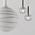 Spiral Glass Pendant Lamp 3D model small image 4