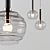 Spiral Glass Pendant Lamp 3D model small image 5