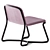 Sleek Path Armchair 3D model small image 2