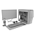 Ultimate Gaming PC Set 04 3D model small image 5