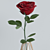 Elegant Red Rose Decor Set 3D model small image 13