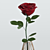 Elegant Red Rose Decor Set 3D model small image 20