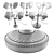 Industrial-Style Bankers Study Light 3D model small image 9
