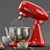 Retro Red Stand Mixer by Smeg 3D model small image 2