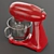 Retro Red Stand Mixer by Smeg 3D model small image 4