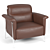 Elegant Amabile Chair 3D model small image 2