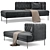 Luxe LIPP Dormeuse Sofa: Modern Elegance by Living Divani 3D model small image 1