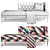 Luxe LIPP Dormeuse Sofa: Modern Elegance by Living Divani 3D model small image 3