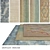 Title: DOVLET HOUSE 5-Piece Carpets (Part 570) 3D model small image 1