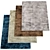 Luxury Grey Shaggy Carpet, 200cmx300cm 3D model small image 1