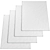 Luxury Grey Shaggy Carpet, 200cmx300cm 3D model small image 3