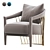 Elegant Dorothy Armchair: Timeless Design 3D model small image 1