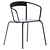 Minimalist Ike Chair: Sleek Comfort 3D model small image 1